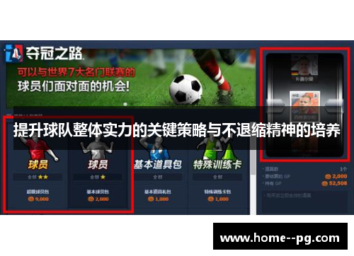 提升球队整体实力的关键策略与不退缩精神的培养 提升球队整体实力的关键策略与不退缩精神的培养